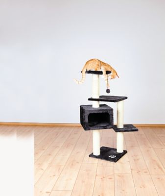 Image showing  43 in. Palamos Cat Tower with Scratching Posts, Condo, 3 Platforms and Dangling Pom-Pom