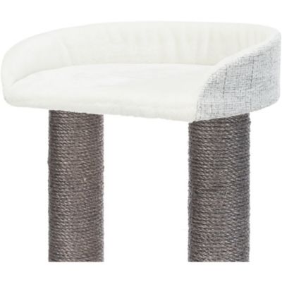 Image showing 7 th TRIXIE 39 in. Pilar Cat Tower with Scratching Posts, Condo, 2 Platforms, Top Platform with Backrest and Dangling Pom-Pom