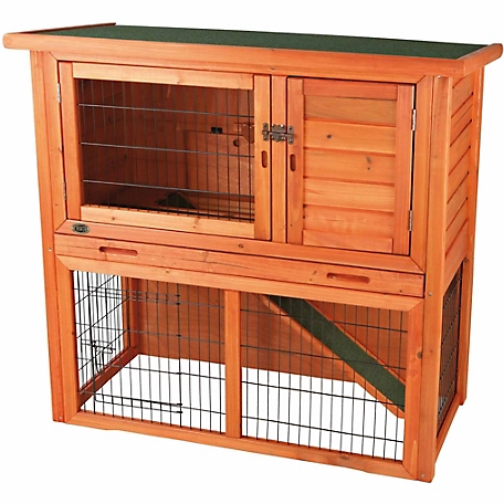 TRIXIE Rabbit Hutch with Sloped Roof, Medium