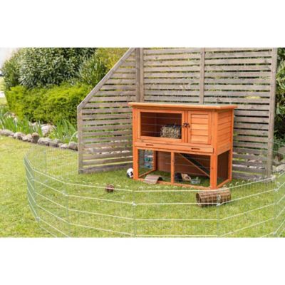 Image showing  2-Story Outdoor Rabbit Hutch with Sloped Roof, Medium, 40.75 in. x 20.25 in. x 38 in.