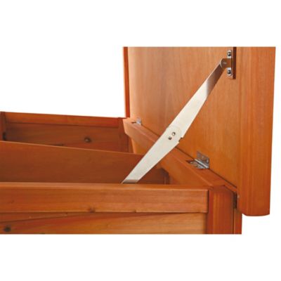 Image showing 6 th TRIXIE 2-Story Outdoor Rabbit Hutch with Sloped Roof, Medium, 40.75 x 20.25 x 38in.