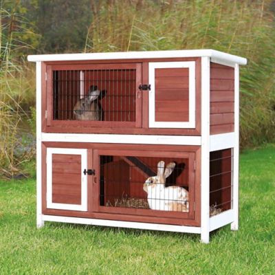 Image showing  2-Story Outdoor Rabbit Hutch, Medium, 45.5 in. x 25.5 in. x 43.5 in.