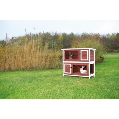 Image showing  2-Story Outdoor Rabbit Hutch, Medium, 45.5 in. x 25.5 in. x 43.5 in.