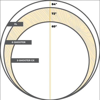 Image showing 8 th Maverick Blinds 6-Person Black Hard Blind Tinted