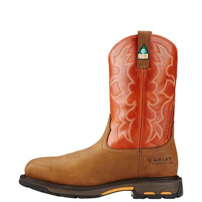 Image showing 3 th Ariat Men's WorkHog Wide Square Composite Toe Work Boots, CSA Rated