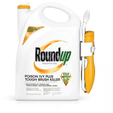 Roundup 1.33 gal Poison Ivy Plus Tough Brush Killer with Comfort Wand Ready to Use Weed Killers