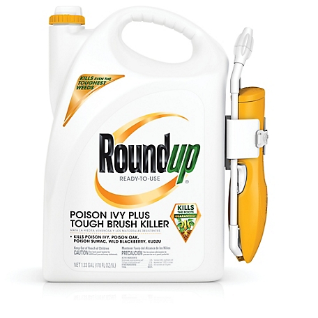 Roundup 1.33 gal. Ready-to-Use Poison Ivy Plus Tough Brush Killer with Comfort Wand