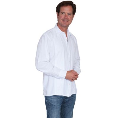 Scully Men's Long-Sleeve Cantina Collection Peruvian Cotton Button-Front Shirt, CM9