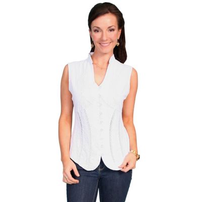 Scully Women's Sleeveless Cantina Collection 100% Peruvian Cotton Blouse