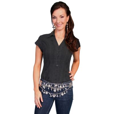 Scully Women's Cantina Collection 100% Peruvian Cotton Cap Sleeve ...