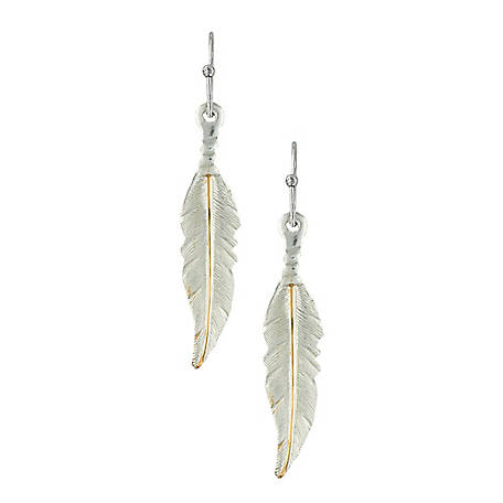 F1211 vogue Feather light cute simple charming dangle earrings