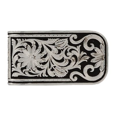 Montana Silversmiths LeatherCut Bitterroot Money Clip