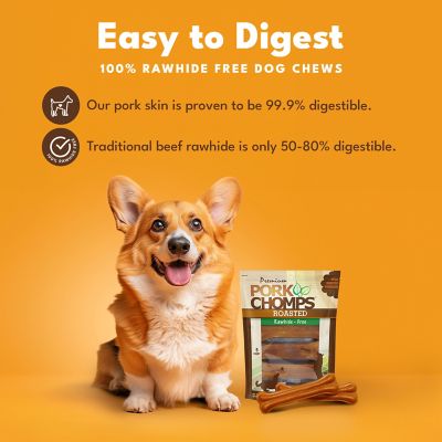 Image showing  7-in. Roasted Rawhide-Free Pork Skin Dog Bone, 5 Count