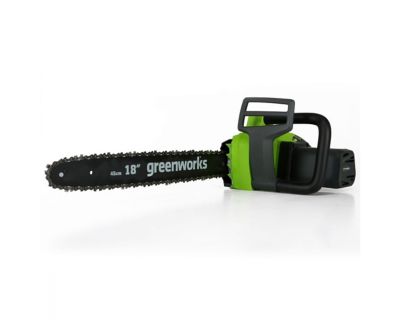 Image showing 8 th Greenworks 18 in. 14.5A Corded Electric Chainsaw