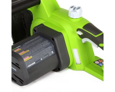 Image showing 9 th Greenworks 18 in. 14.5A Corded Electric Chainsaw