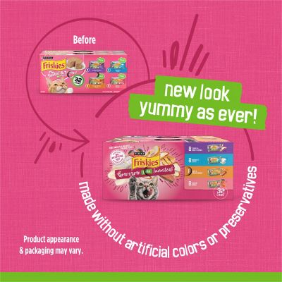 Image showing  All Life Stages Surfin' and Turfin' Favorites Pate Wet Cat Food Variety Pack, 5.5 oz., 32 pk.