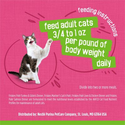 Image showing 7 th Purina Friskies All Life Stages Surfin' and Turfin' Favorites Pate Wet Cat Food Variety Pack, 5.5 oz., 32 pk.