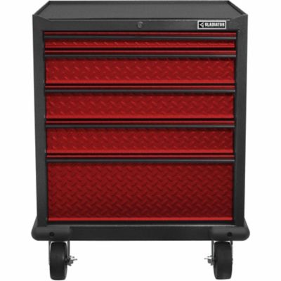 Gladiator Premier Series Steel 5 Drawer Rolling Garage Cabinet In