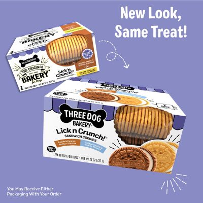 Image showing  Lick n Crunch! Sandwich Cookie Variety Pack 2 Flavors Dog Treats, 26 oz.
