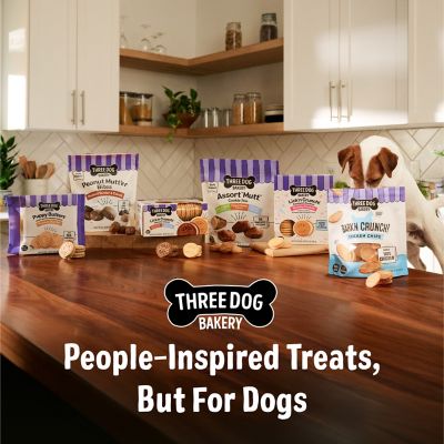 Image showing 6 th Three Dog Bakery Lick n Crunch! Sandwich Cookie Variety Pack 2 Flavors Dog Treats, 26 oz.