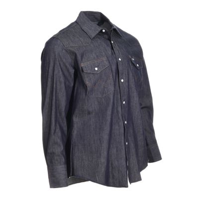 Image showing  Men's Cowboy Cut Western Firm Finish Work Shirt