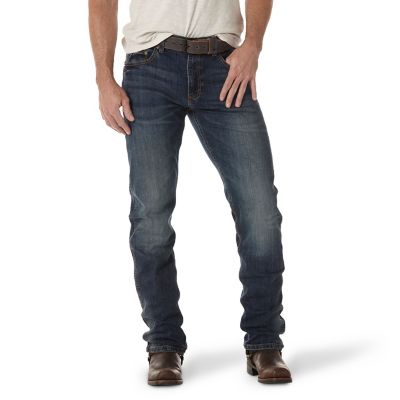 Image showing  Men's Slim Fit Mid-Rise Retro Straight Leg Jeans