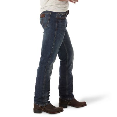 Image showing  Men's Slim Fit Mid-Rise Retro Straight Leg Jeans