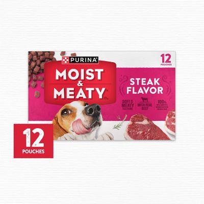 Image showing 8 th Purina Moist & Meaty Adult Steak Flavor Dry Soft Dog Food