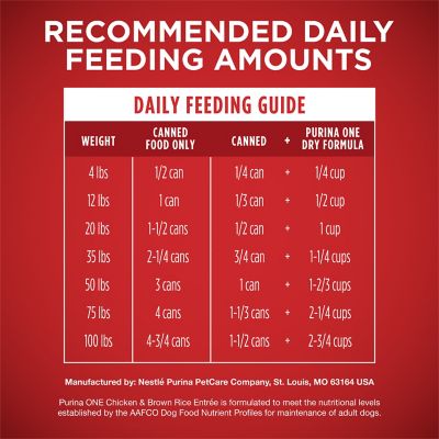 Image showing 5 th Purina ONE Classic Ground Chicken and Brown Rice Entre Wet Dog Food, 13 oz.