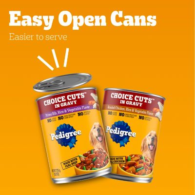 Image showing  Adult Choice Cuts Prime Rib and Chicken Recipe Wet Dog Food Variety Pack, 13.2 oz., Pack of 12 Cans