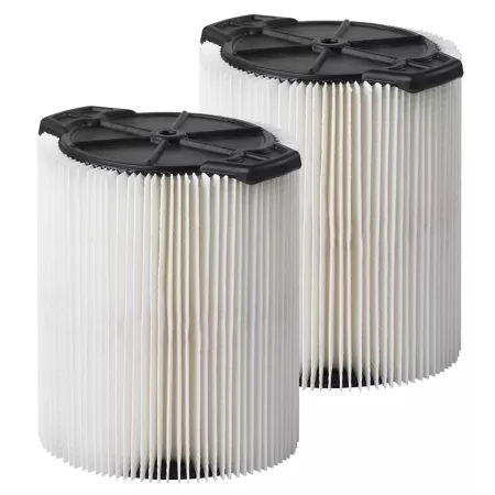 Multi-Fit Wet/Dry Vacuum Replacement Cartridge Filters for Select CRAFTSMAN Vacuums 2 Pack Vacuum Filters