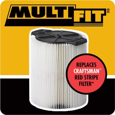 Image showing 6 th Multi-Fit Wet/Dry Shop Vacuum Replacement Cartridge Filters for Select CRAFTSMAN Vacs, 2-Pack