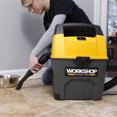 Image showing 5 th WORKSHOP 3 gal. Corded 3.5 HP Portable Wet/Dry Vacuum Cleaner with Accessories