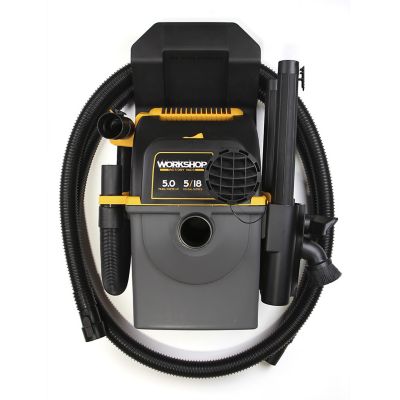 Image showing  5 gal. 5 HP Wall-Mount Wet/Dry Vacuum Cleaner with Accessories