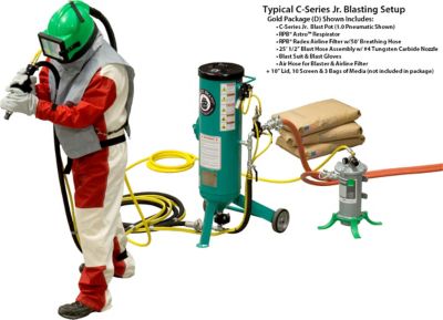 Image showing  1.0 cu. ft. CPR Jr. Abrasive Sandblaster Bronze Package