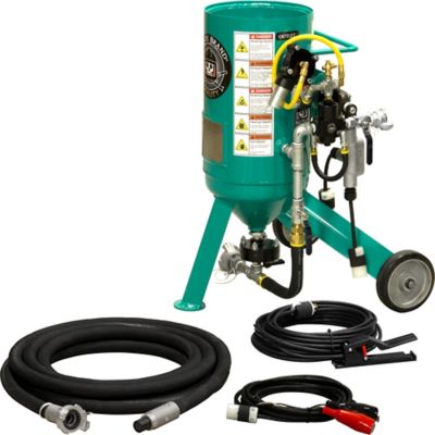 Pirate Brand 0.5 cu. ft. CPR Jr. Abrasive Sandblaster Bronze Package, Electric Controls