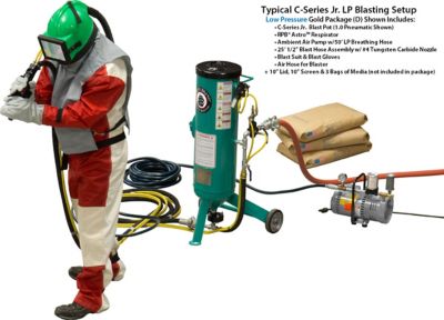 Image showing  0.5 cu. ft. CPR Jr. Abrasive Sandblaster Silver Package with Electric Controls