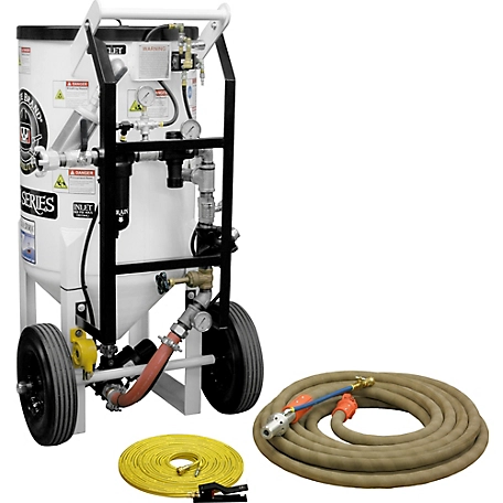 Pirate Brand 6.5 cu. ft. Soda Storm 3-in-1 Sandblaster with Blast Hose and WIN Nozzle