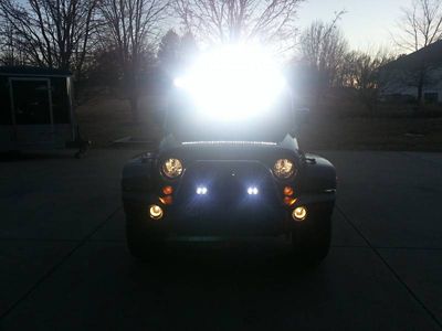 Image showing 7 th Lazer Star Lights 6 in. LED Atlantis Single-Row Flood Light Bar, White Marine Finish