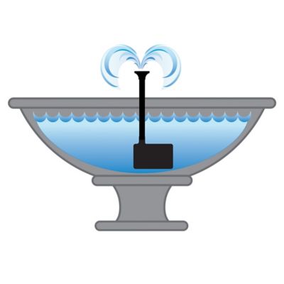 Image showing  0.5 in. Electric-Powered 140 GPH Fountain Pump with Low-Water Auto Shut-Off