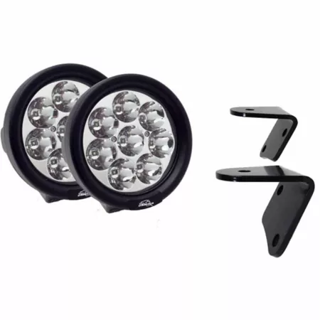 Lazer Star Lights Windshield Bracket Mount Kit for 4 in 3W Endeavor Round Jeep Light Fog Lights