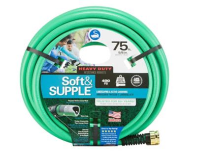 Swan Soft&SUPPLE 5/8 in. x 75ft Heavy-Duty Garden Hose, CSNSS58075