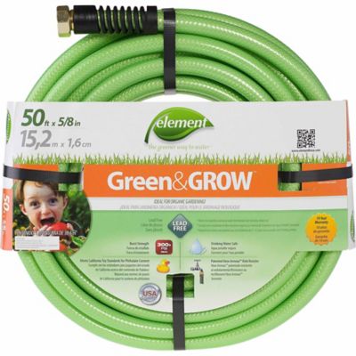 Zero-G 5/8 in. D X 50 ft. L Black Aluminum Garden Hose