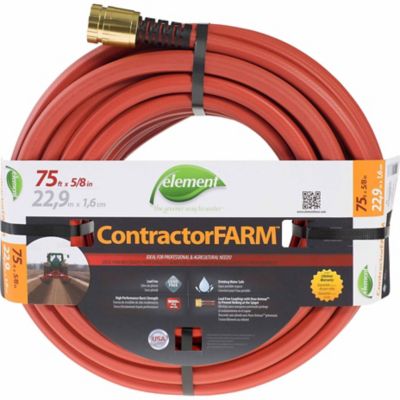 Element ContractorFARM 5/8 in. x 75 ft. Heavy-Duty Water Hose, CELCF58075