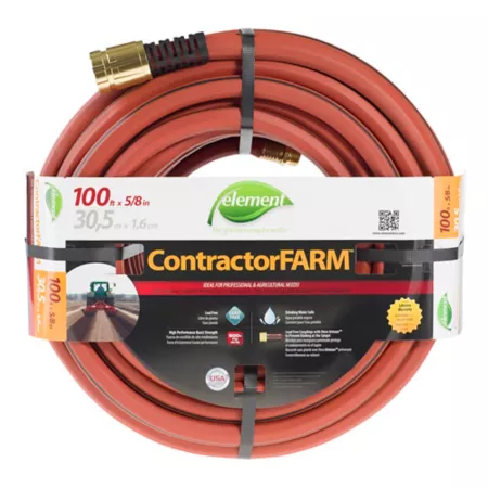 Element ContractorFARM Heavy Duty Water Hose 5/8 in x 100 ft. Garden Hoses