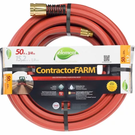 Element ContractorFARM Heavy Duty Water Hose 3/4 in x 50 ft. Garden Hoses