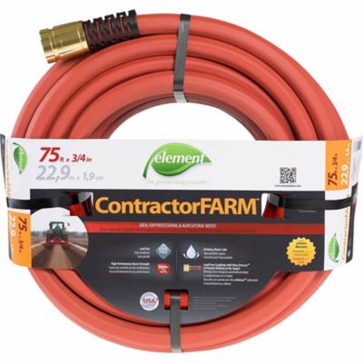 Element 3/4 in. x 75 ft. ContractorFARM Heavy-Duty Water Hose