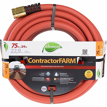 Element ContractorFARM 3/4 in. x 75ft Heavy-Duty Water Hose, CELCF34075 at  Tractor Supply Co.