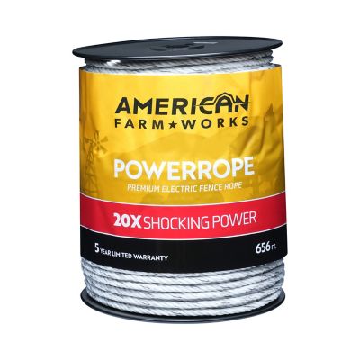 American Farm Works 656 ft. x 850 lb. Sure Shock PowerRope Electric Fence Rope