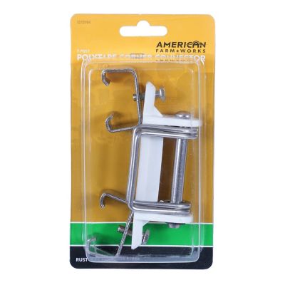 Image showing  T-Post Polytape Corner Insulator for All Polytape Widths Up to 2 in., White